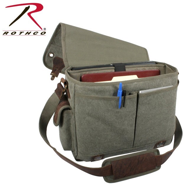 Rothco Canvas Trailblazer Laptop Bag - Olive Drab