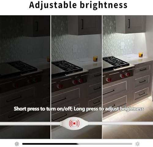 5V COB USB LED Strip Light 3.28ft Dimmable White for TV Cabinet