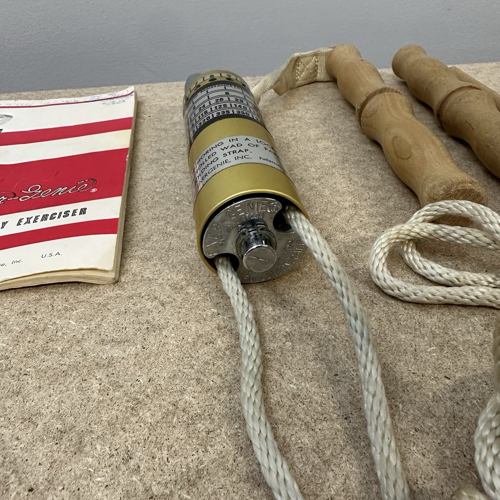 Vtg Exer-Genie Revolutionary Exerciser System W/ Carry Pouch Instructions