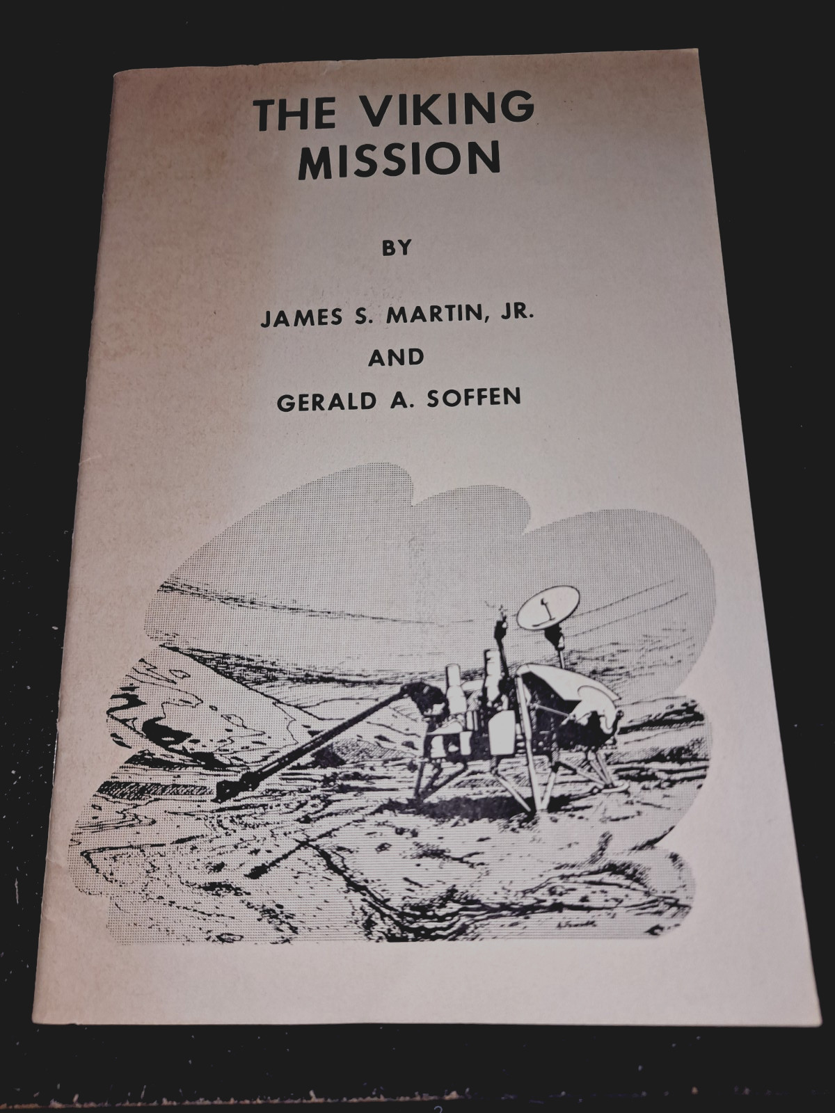 1973 vintage book space the viking mission with printout to mars astronautical