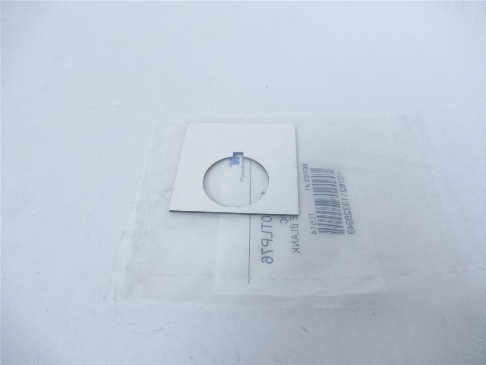 240433 New In Box; Eaton 10250TLP76 Legend Plate - Blank; Jumbo; Silver/White