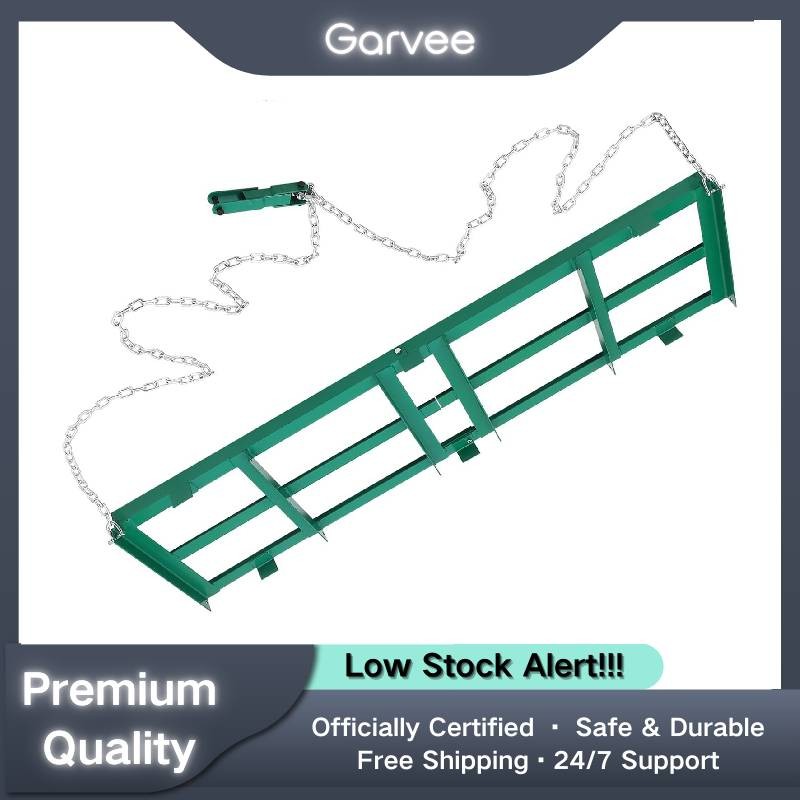 Professional 48" ATV Drag Harrow - Heavy Duty Tow-Behind Grader for Gravel & Soi