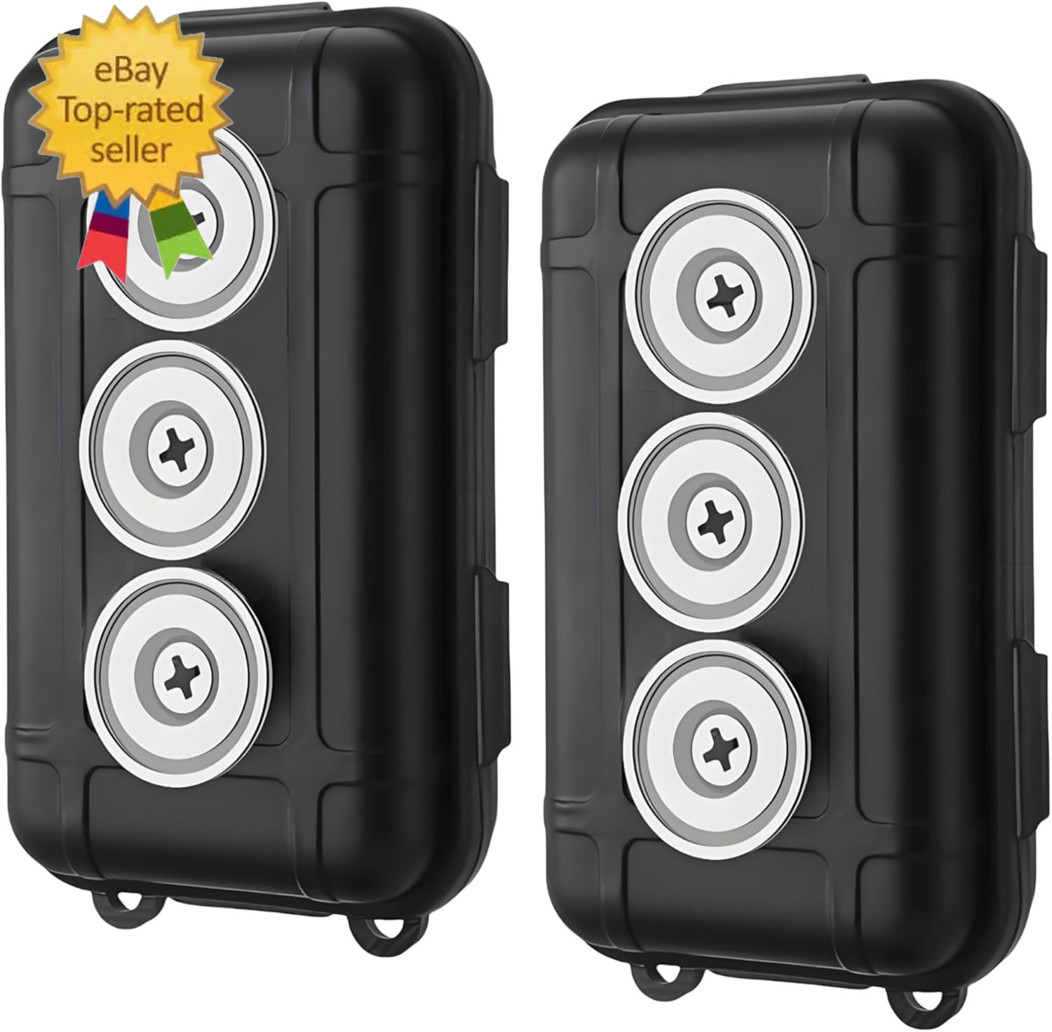 2 Pcs Magnetic Key Holdrs under Car,Hide Key Magntic Box for Storage Key Indoors