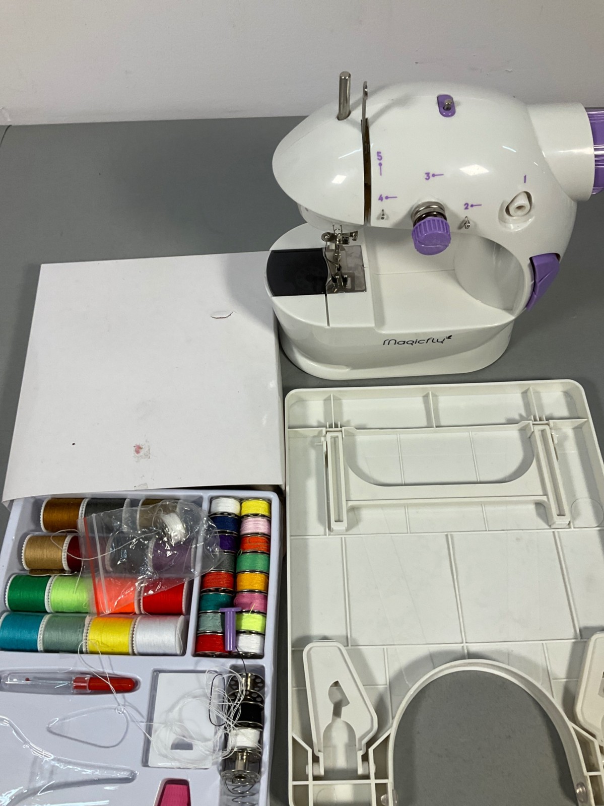 Magicfly Mini Sewing Machine for Beginner, Dual Speed Portable Machine with Exte