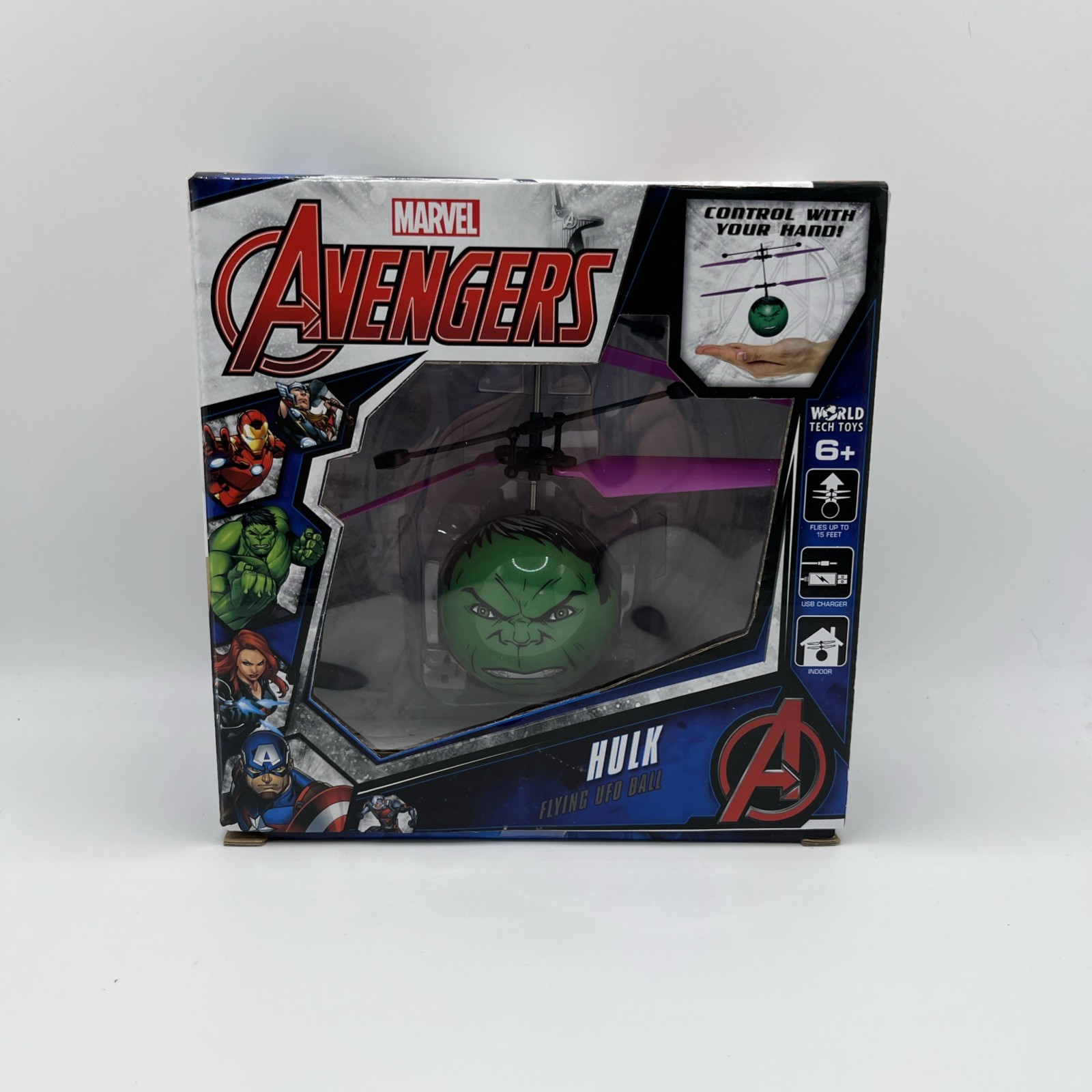 Marvel Avengers Hulk Flying UFO Ball Helicopter New 33195 Ages 6+ New