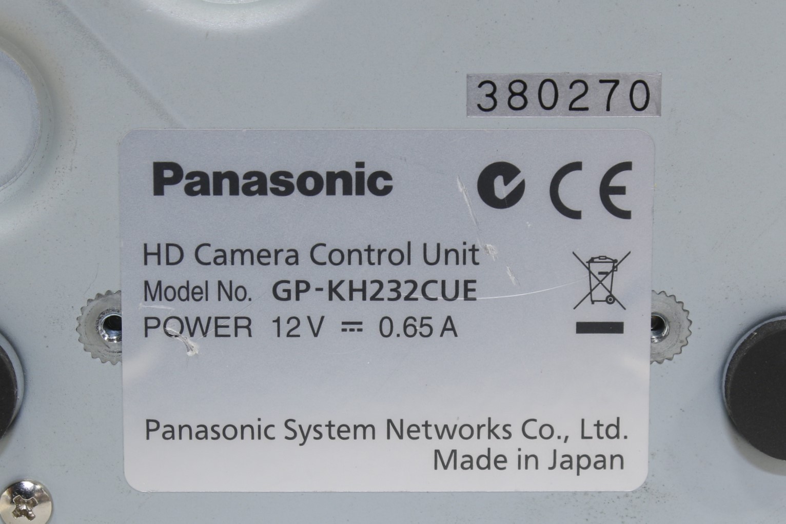 Panasonic GP-KH232 HD Camera Control Unit Compact Device | GP-KH232CUE