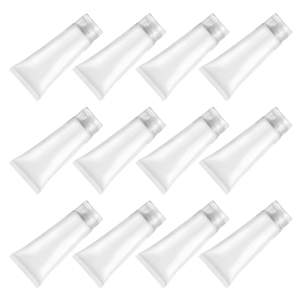 30Pcs Refillable Durable Plastic Squeeze Bottles for Travel Lotion Shampoo