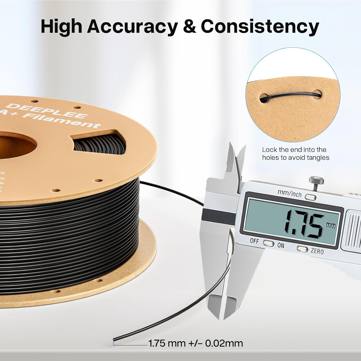 PLA+ 1.75Mm 3D Printer Filament, 8 Pack 250G Bundle PLA plus with Dimensional Ac