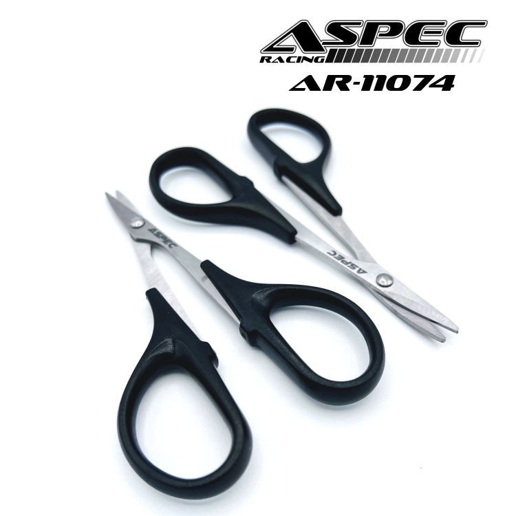 ASPEC Racing Stainless Steel Lexan Body Scissor Set Straight & Curved