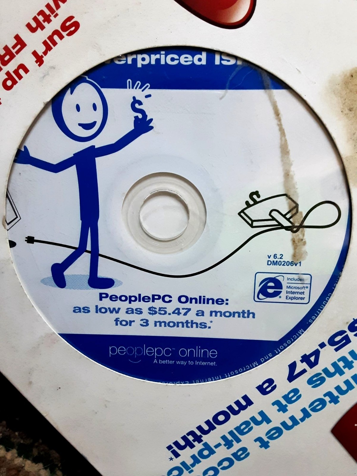 PeoplePC Online CD Sealed Internet Disc Early 2000s Promo