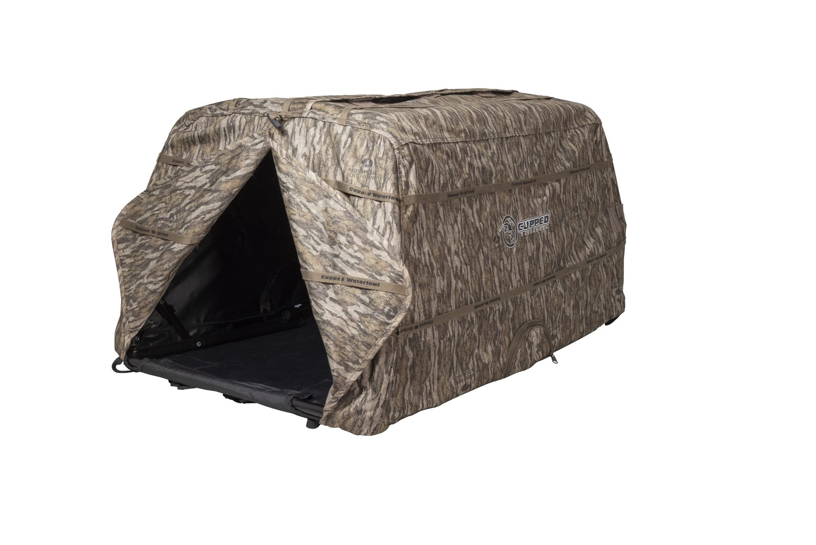 Cupped Waterfowl Hunting Dog Blind, Lightweight Easy-Setup Dog Blind for...