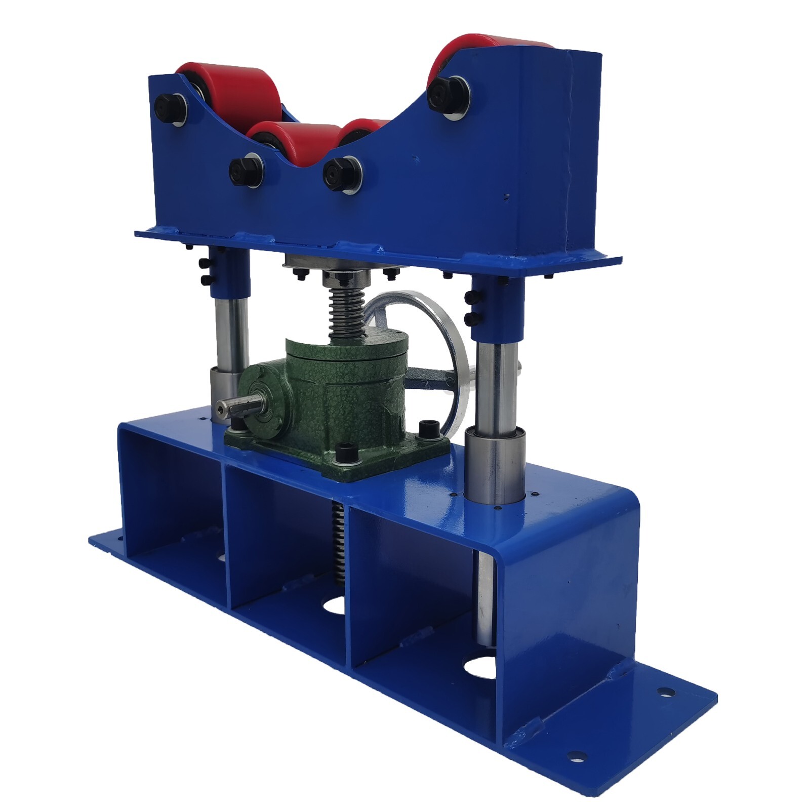 2-Pcs 1100Lbs Capacity Manual Roller Accurate Rolling Support Frame for Welding