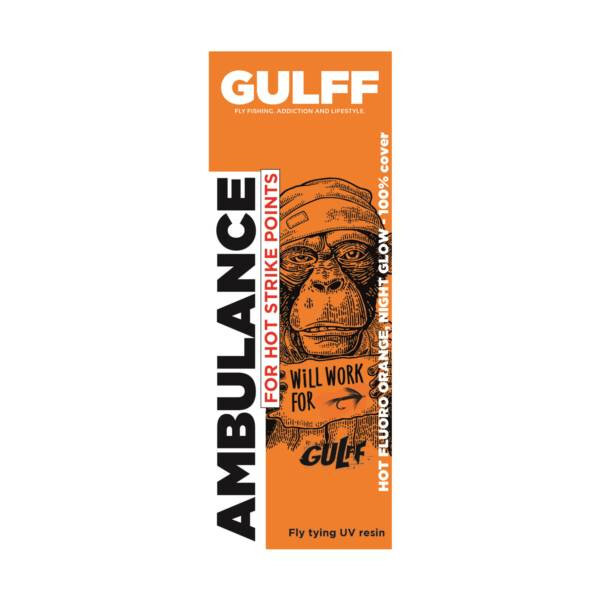Gulff ® Ambulance UV Resin 15ml - Orange * 2026 Stock * UV RESIN Orange (GU15AO)