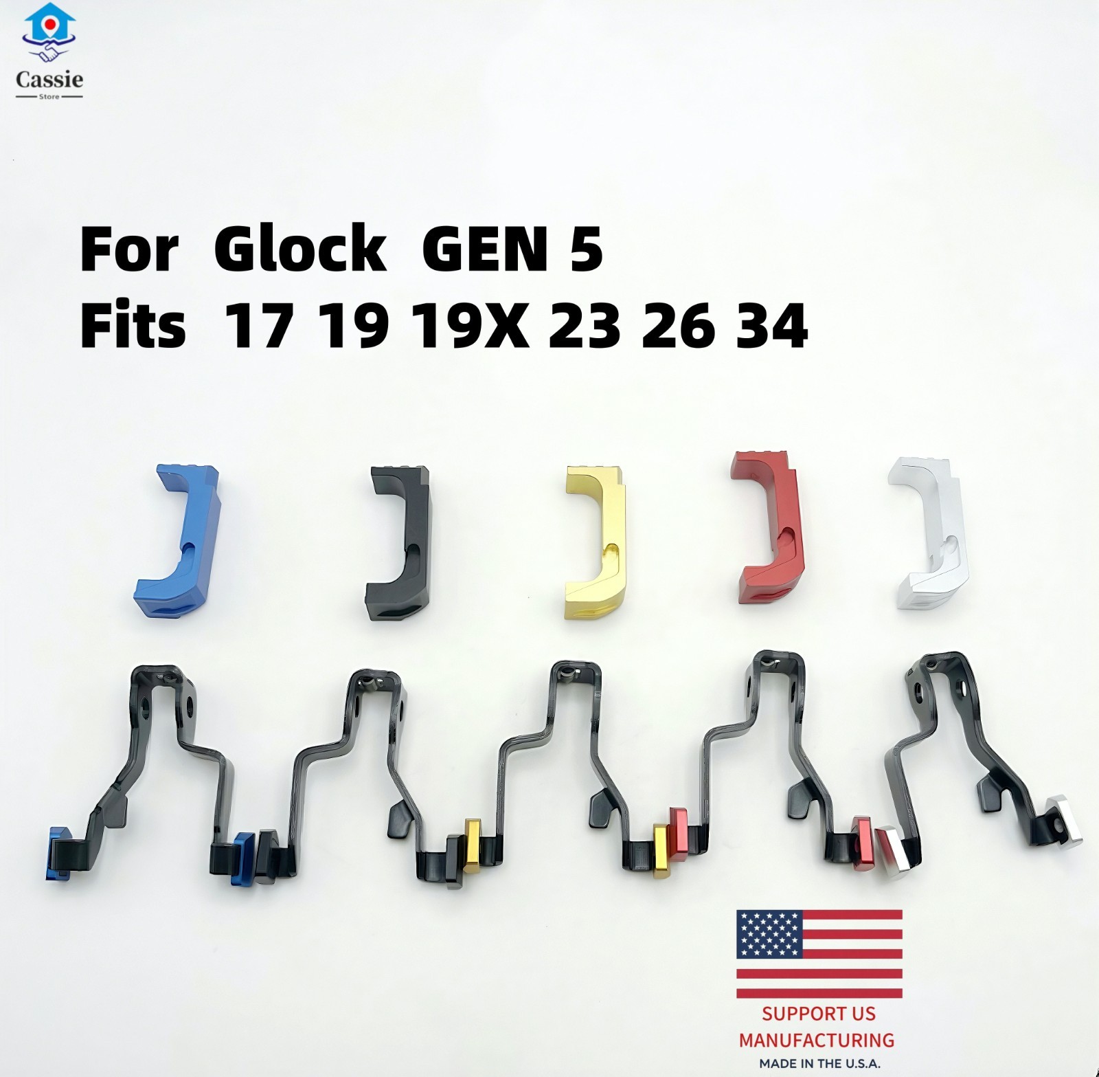GEN 5 Control Kit Combo Extended  Mag Release Slide Stop  17/19/19X/23/34