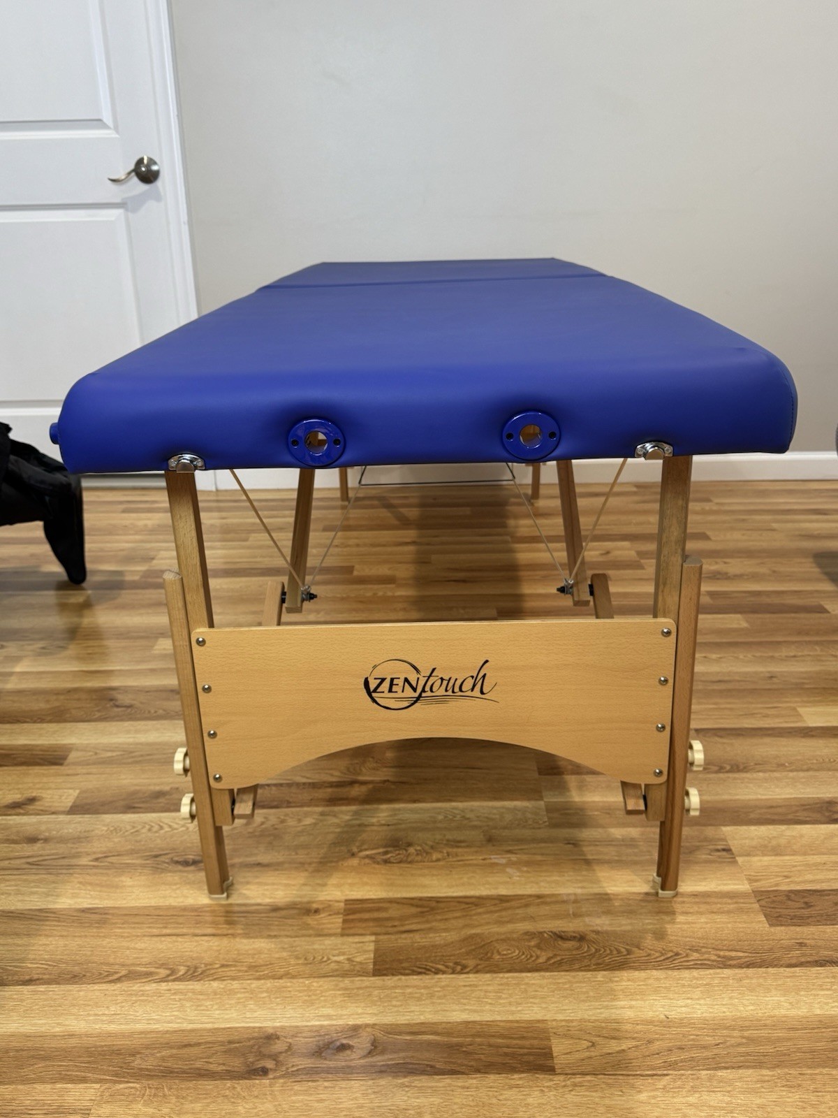 Portable Massage Table Folding Adjustable Wooden Spa Bed w/ Black Carry Case