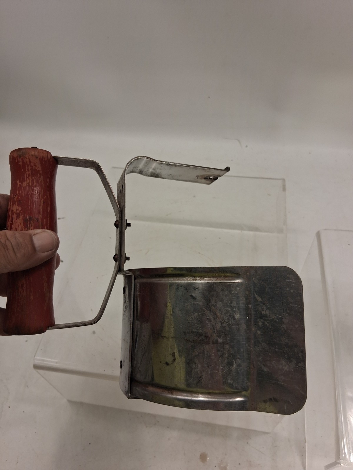 Vintage Coleman 200a Red Handled Lantern Reflector Heat Shield Only