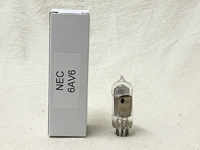 4pcs NEC 6AV6 Radio Vacuum Tube, NOS, Worn Off, Without Original Box  - Japan