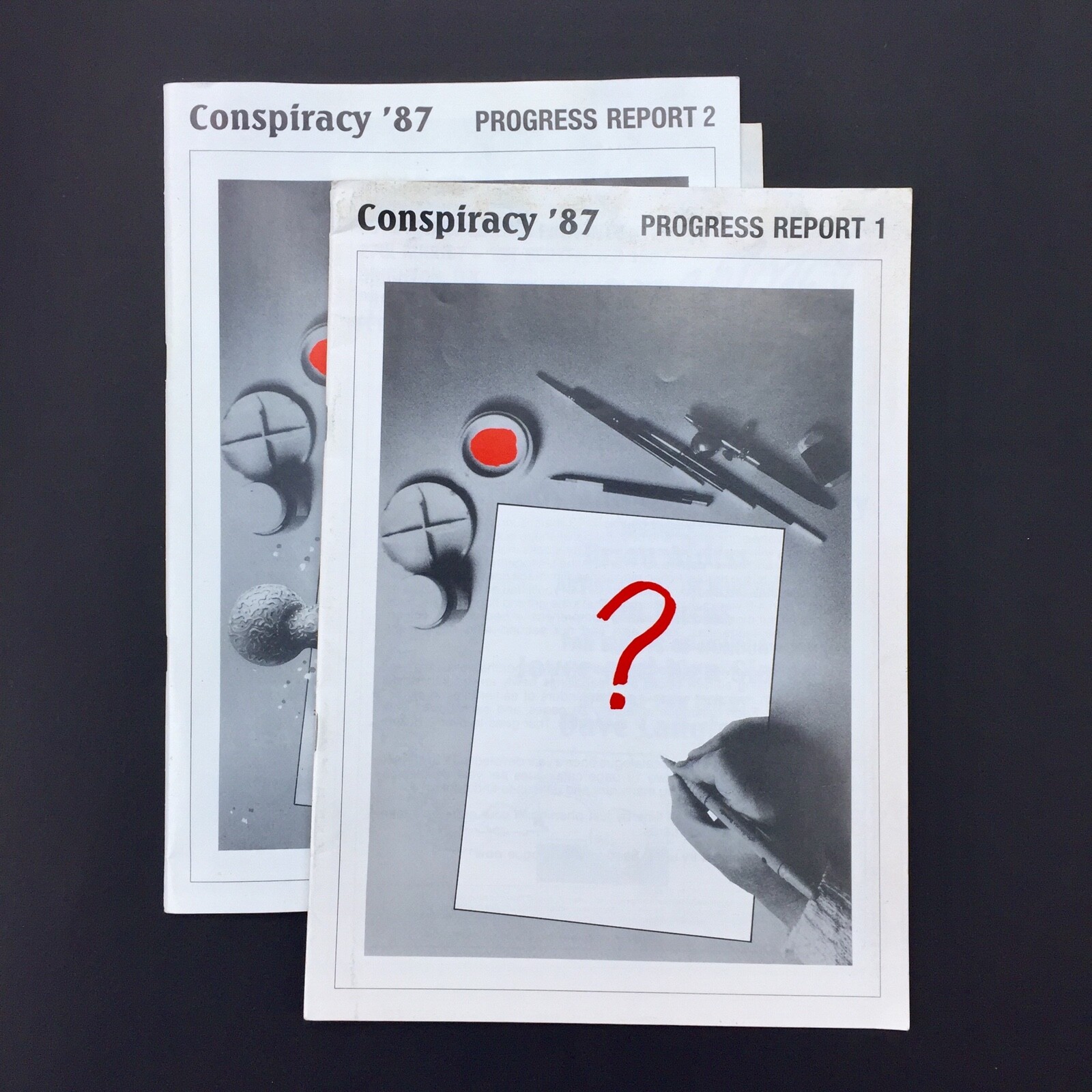 Vintage 1987 Sci-Fi Convention Books, CONSPIRACY '87 #1 & #2, Brighton UK