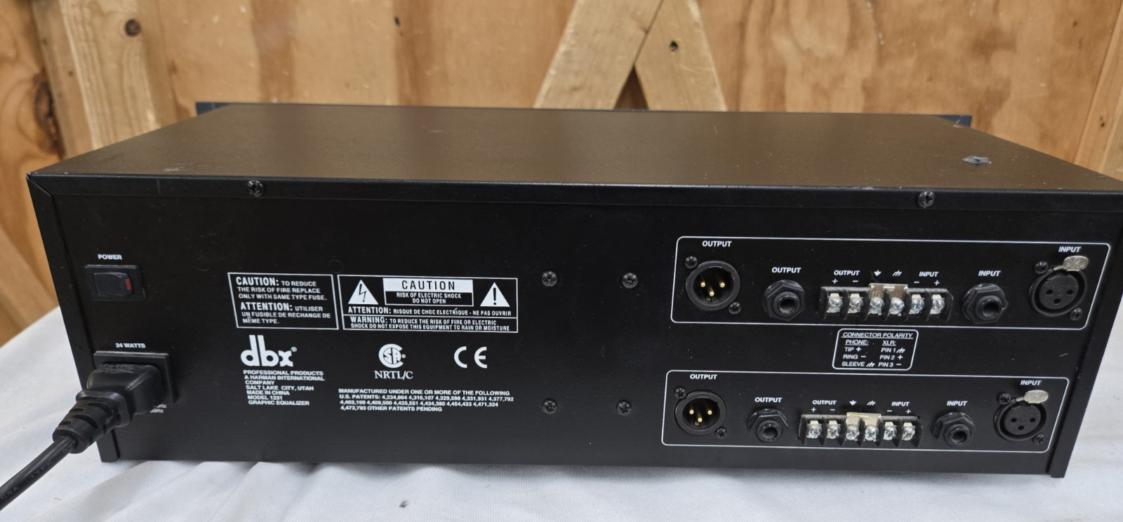 dbx 1231 Stereo Dual 31 Band Graphic EQ Equalizer - Tested & Working - ONE
