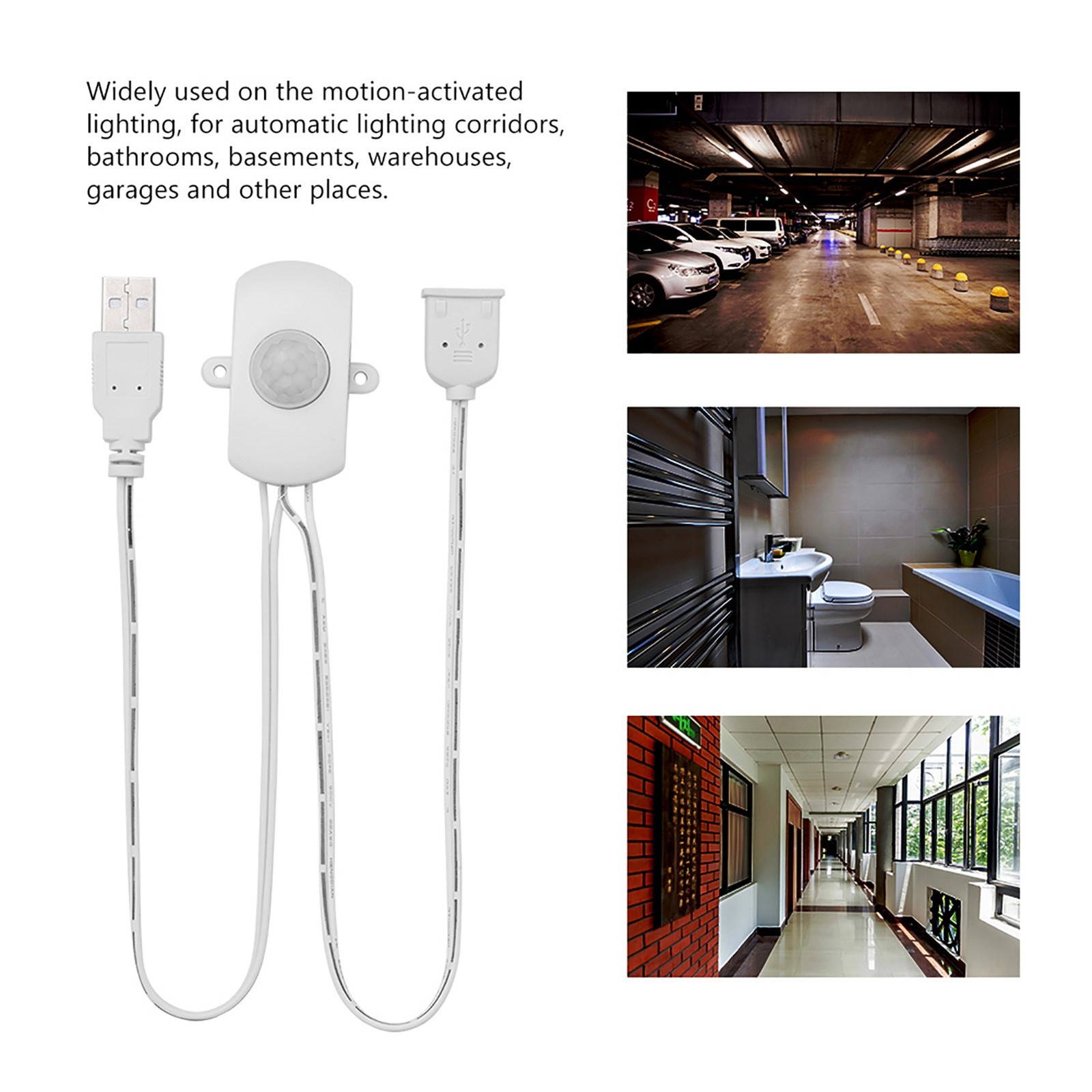 2A DC 5‑24V PIR Infrared Motion Sensor Detector Automatic LED Strip USB