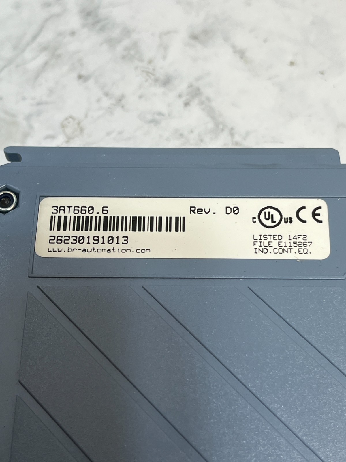 B&R Automation 3AT660.6 Rev. D0 Analog Input Module