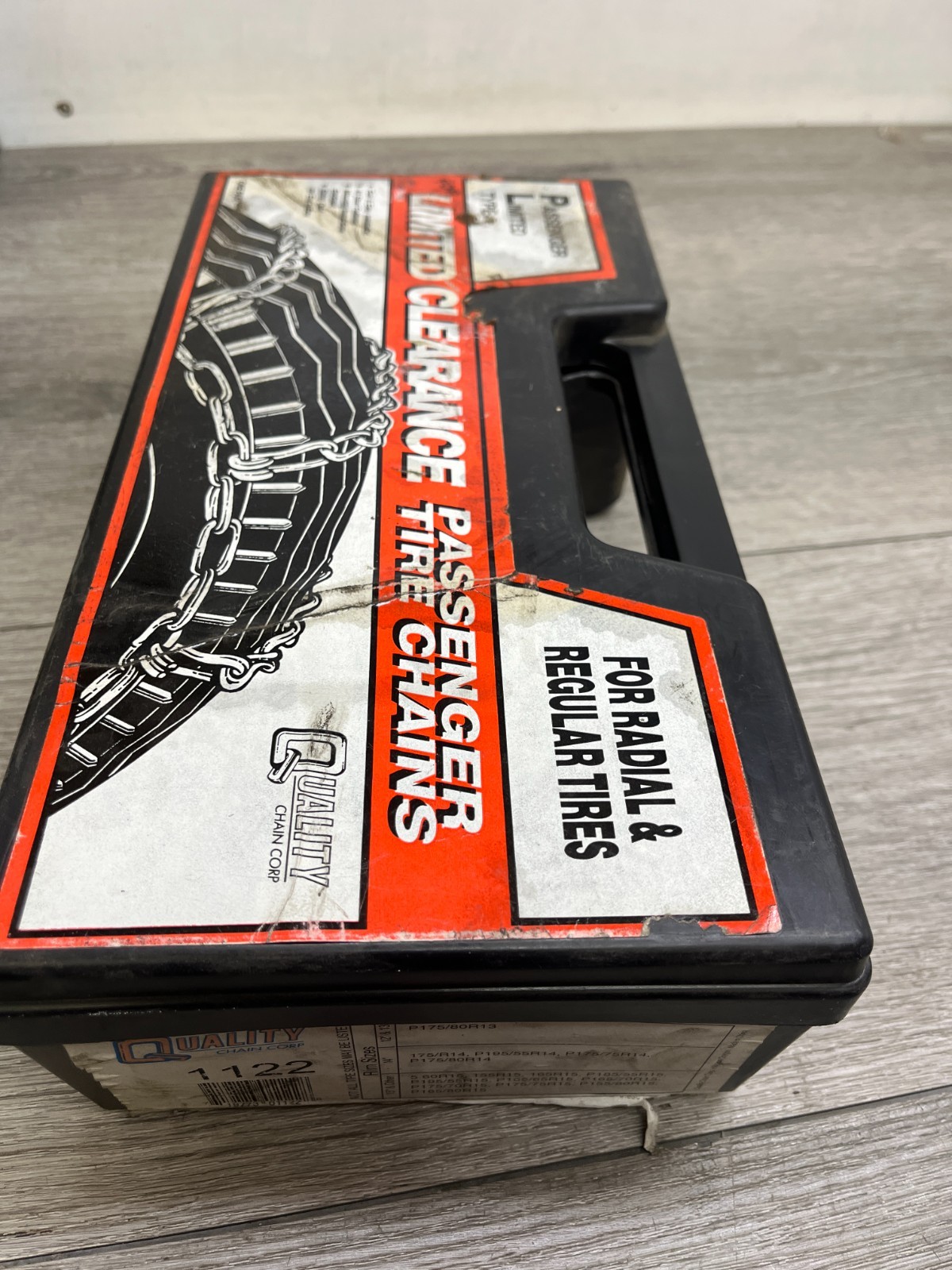 Quality Passenger Link Tire Snow Chains, Stock #1122, ! Pair, Never Used