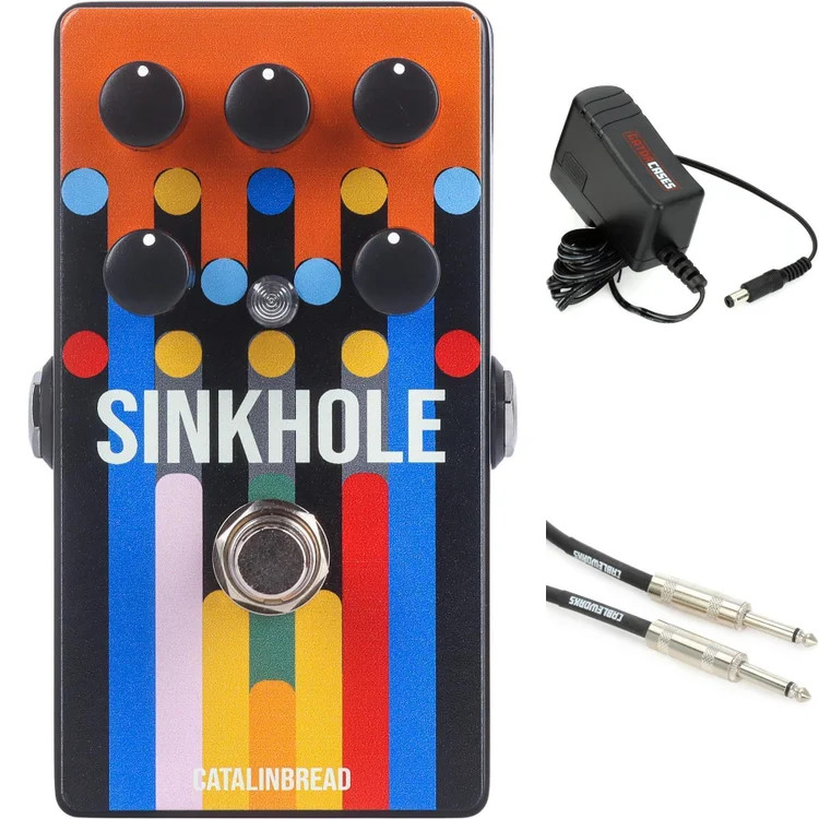 Catalinbread Sinkhole Ethereal Reverb Pedal with Power Supply and Cable -