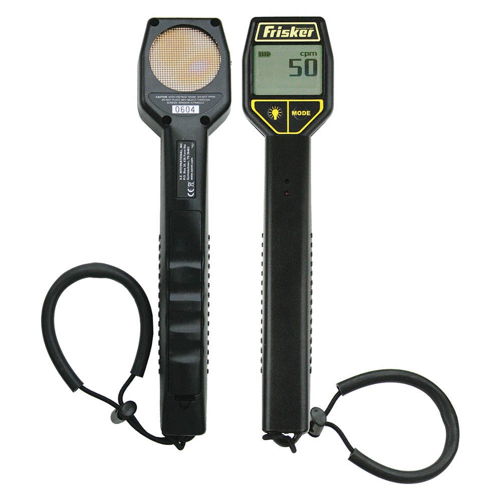RADIATION ALERT FRISKER Radiation Detector,1to500uSv/hr,Digital 54JJ24