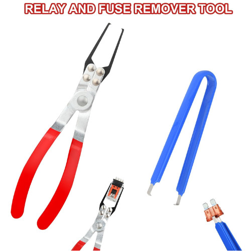 Relay Puller Pliers and Fuse Puller Pliers, Fuse Puller Tool for Car, Automotive
