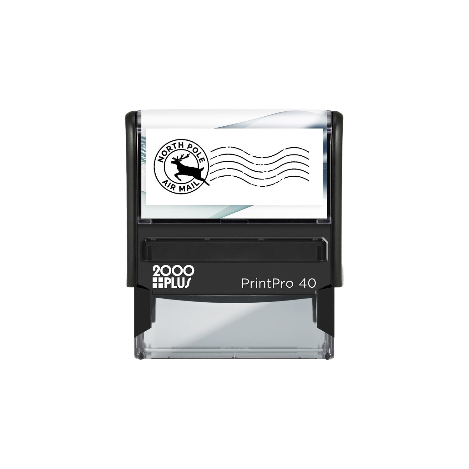 Black North Pole Stamp/Christmas Holiday Self Inking Rubber Envelope Stamp / ...