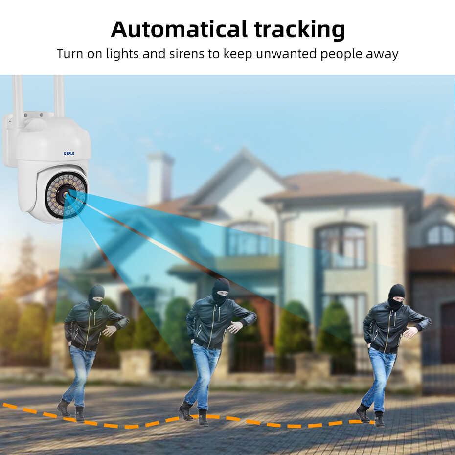 KERUI 5MP Wireless WiFi Security Camera System Smart Outdoor Night Vision 1080P