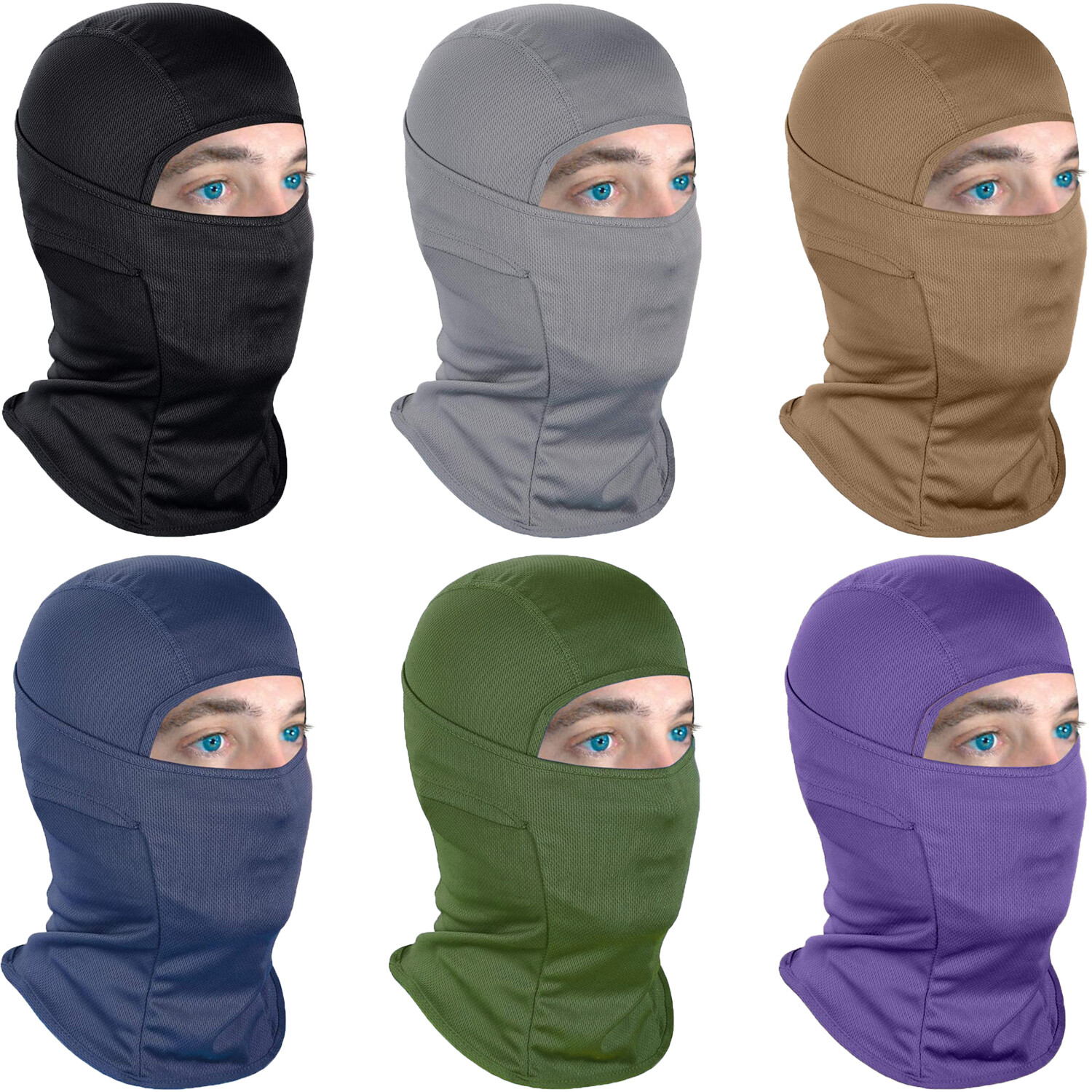Balaclava UV Protection Face Cover Men Women Outdoor Skiing Motorcycle Sun Hood