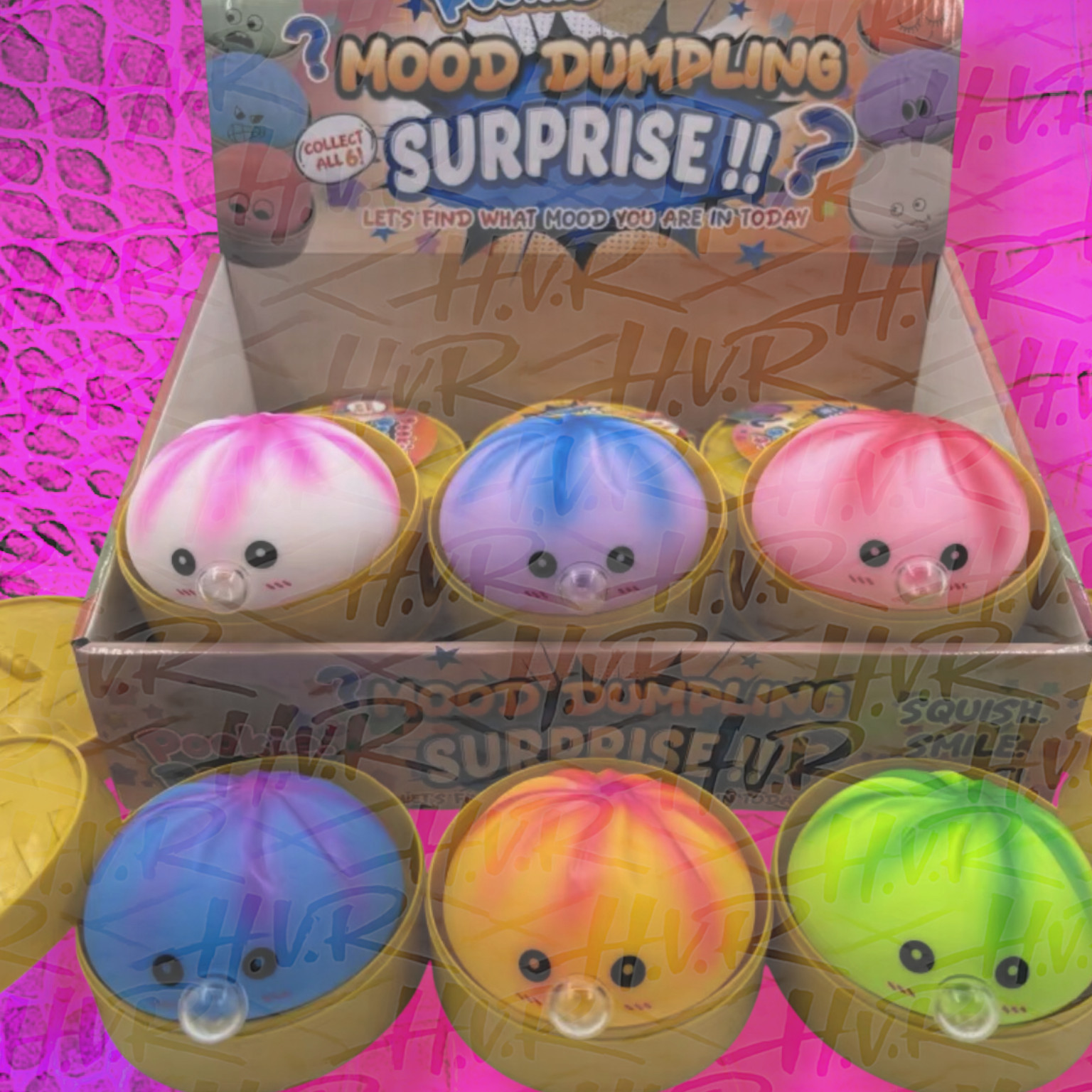 2026 Bubble Blowing Dumpling Squeeze Toy Mystery Box -random!