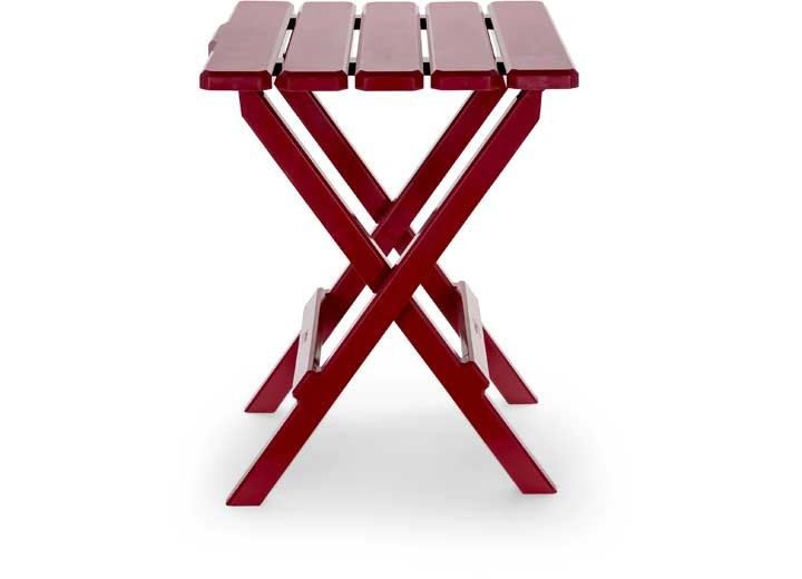 Camco 51694 Adirondack Folding Table - Red, 18"W x 15"D x 19.5"H
