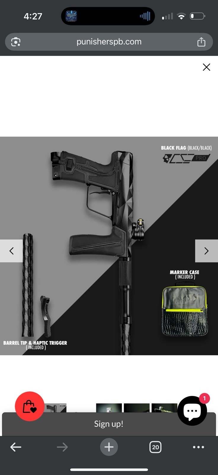 Infamous black flag Paintball Maker