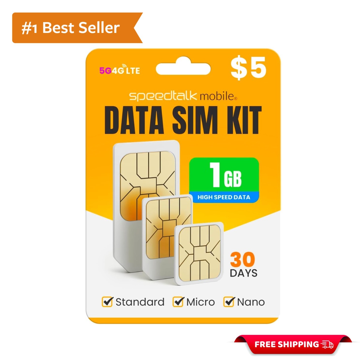 Affordable 1GB 4G LTE SIM Card - Easy Activation with Global Roaming Options