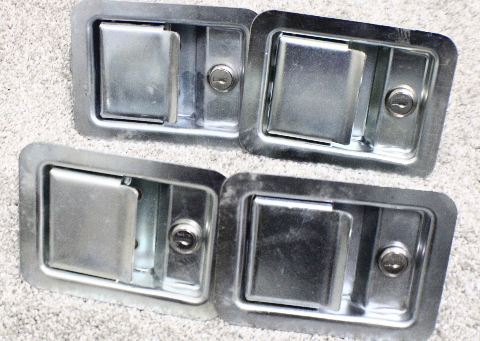 Lot Of 8 Rust Resistant Steel Single Point Latch