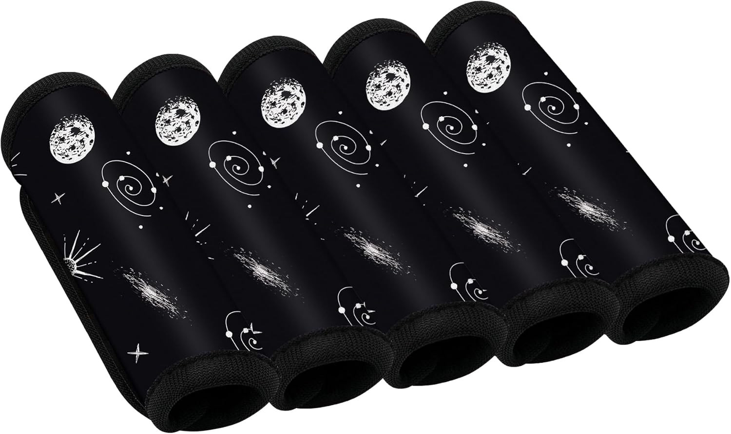 5 Pack Printed Neoprene Luggage Handle Wraps for Travel Bag Luggage Suitcase Bab
