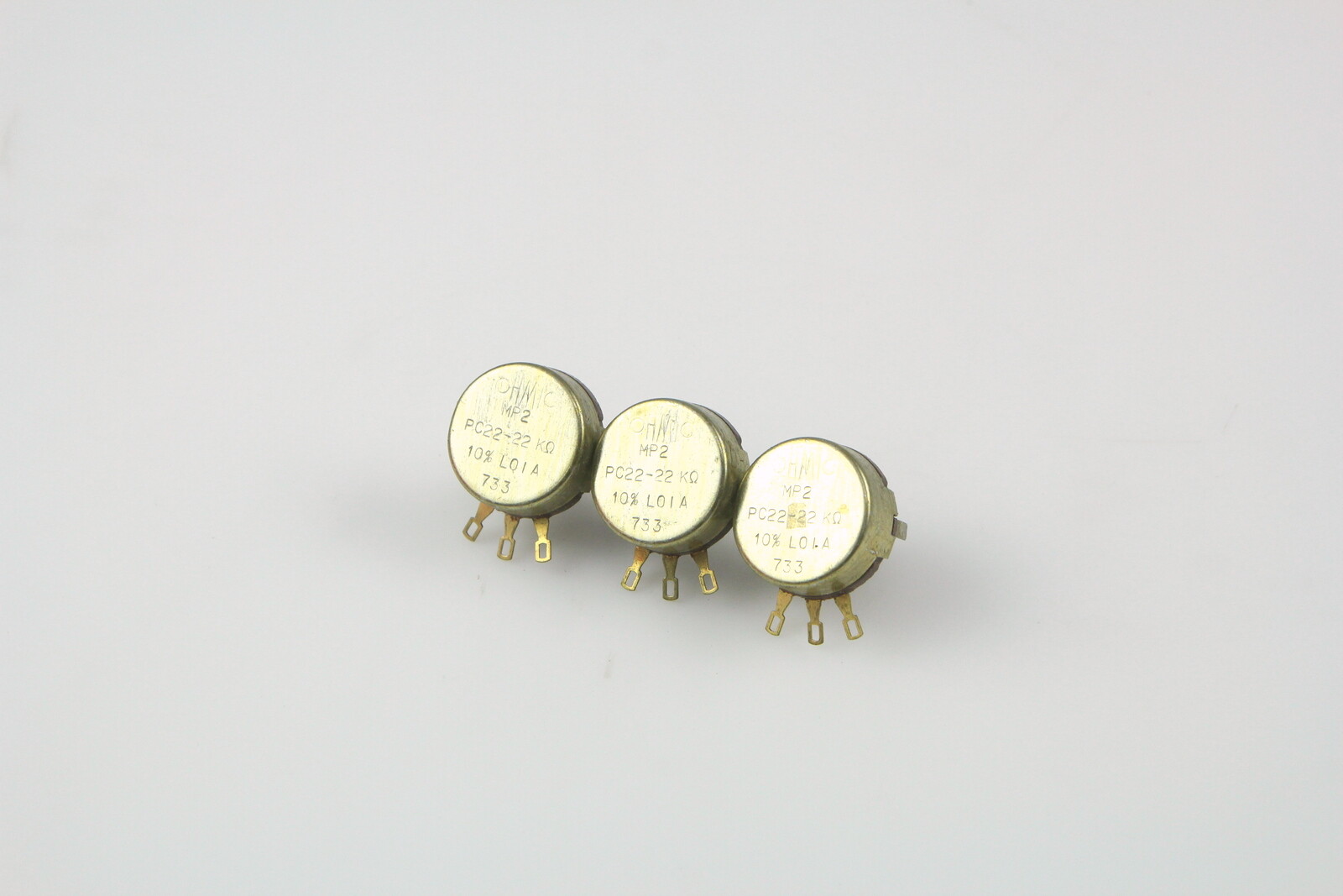 4x Ohmic Audio Amp Potentiometer MP2 PC22-22KOhm 10% LOIA