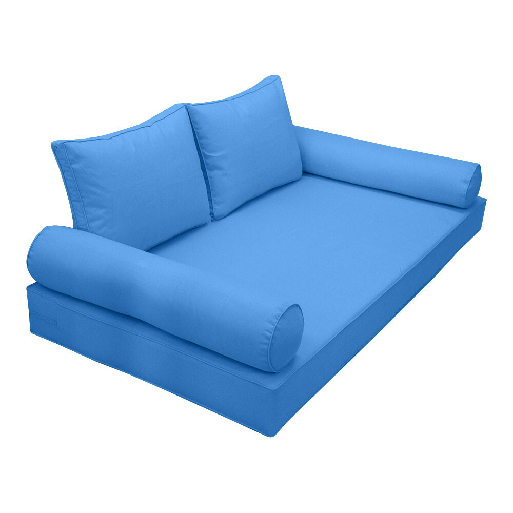 |SLIPCOVER ONLY|S1 Daybed Mattress Bolster Backrest Covers Piped Trim Crib AD102