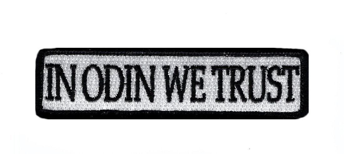 Odin We Trust god Vikings Hook Patch  (ODP4)