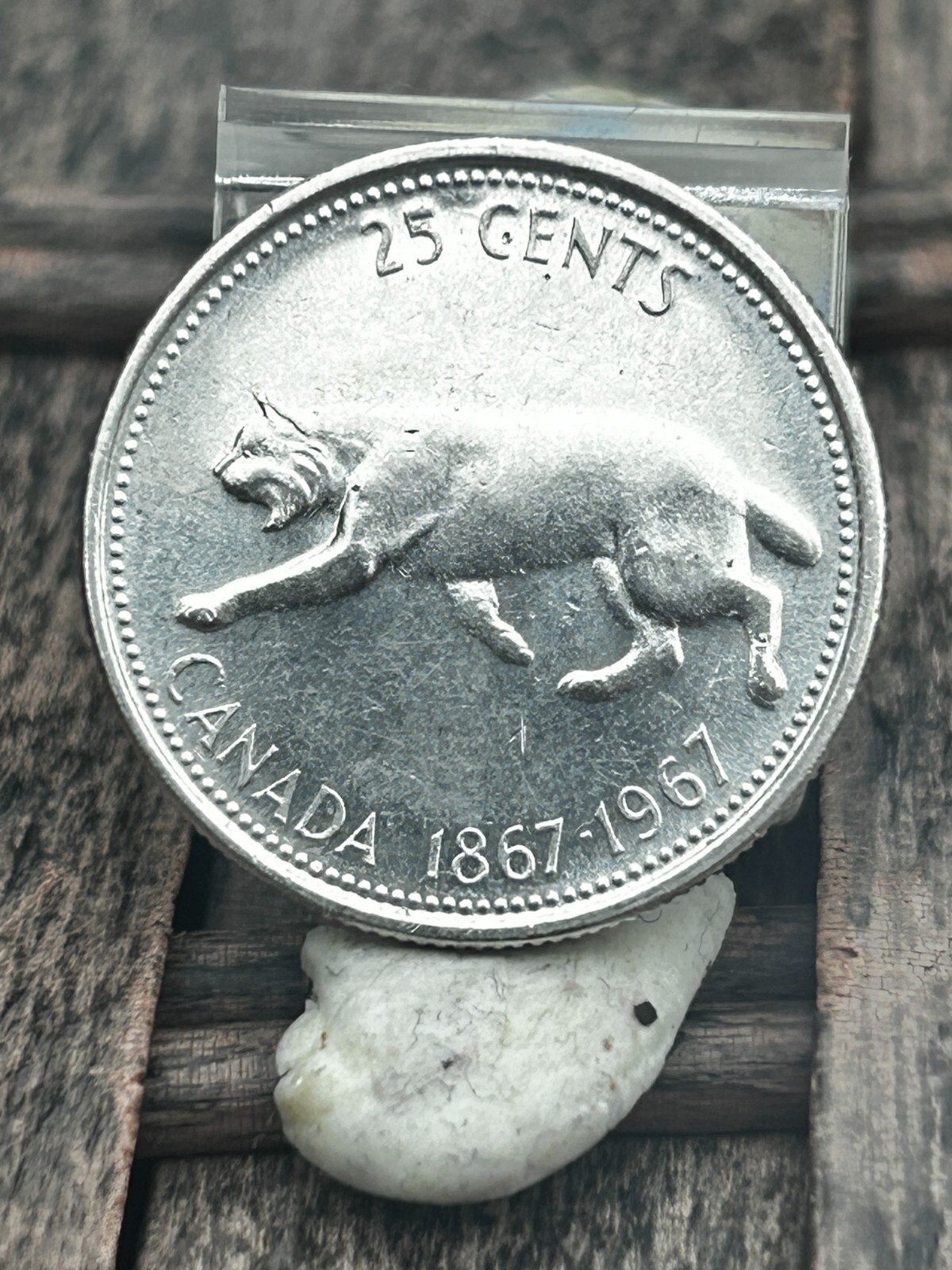 1967 Canada 25 Cents Coin Elizabeth II REF B79