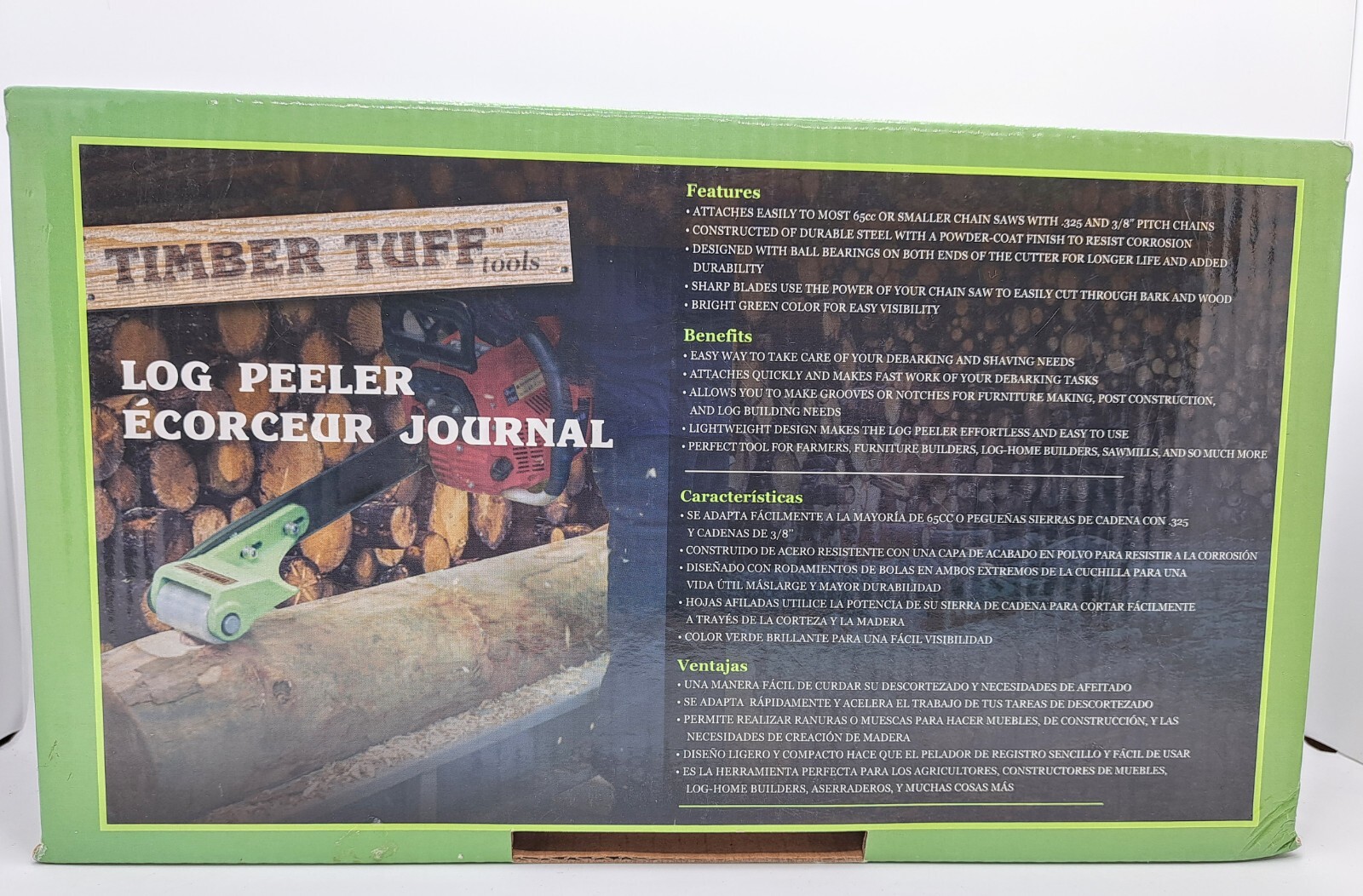 New Timber Tuff TMW-58 Timber Log Pealer