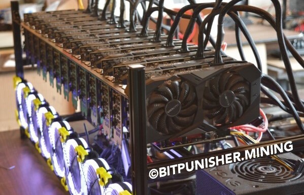 Crypto Currency Mining Ethereum Classic 1 GPU Rig GeForce RTX 4090 BITPUNISHER