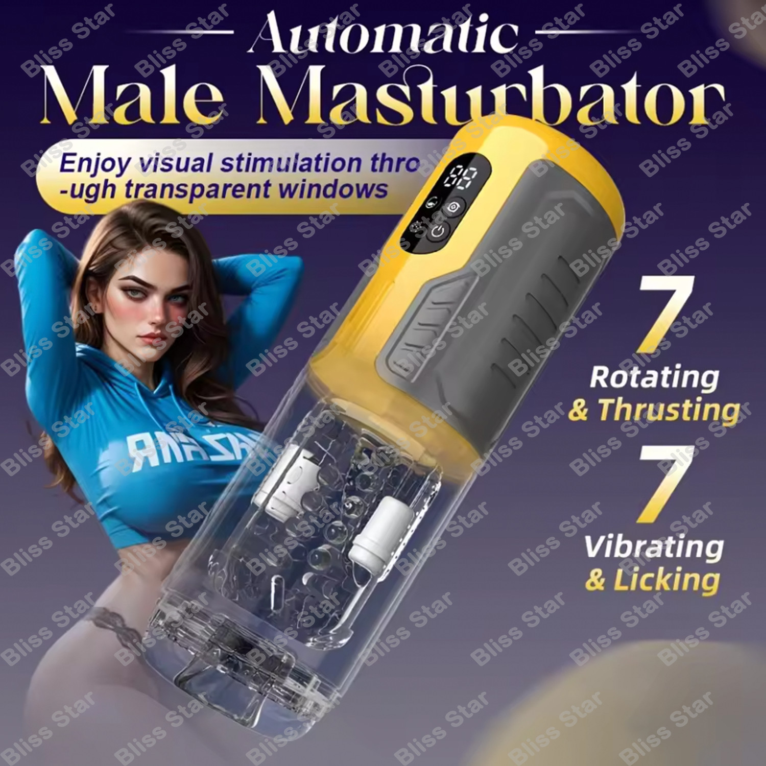 Blowjob Male Masturbaters Automatic Sucking Vibrator Cup Stroker Sex Toy For Men