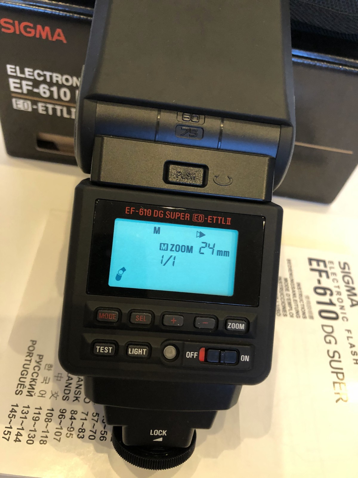 Sigma EF-610 DG Super Shoe Mount Flash for Canon