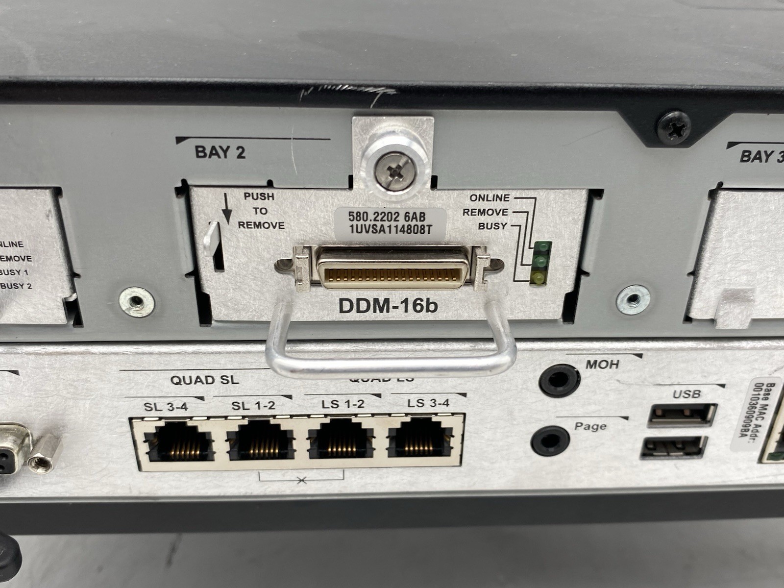 Mitel HX 5000 Processor Module Controller 580.1003 SLM-4 DDM-16b DUAL T1/E1/PRI