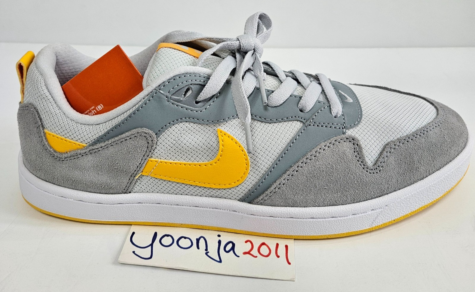 Nike SB Alleyoop - US Size 10 - Particle Grey/University Gold - CJ0882 002