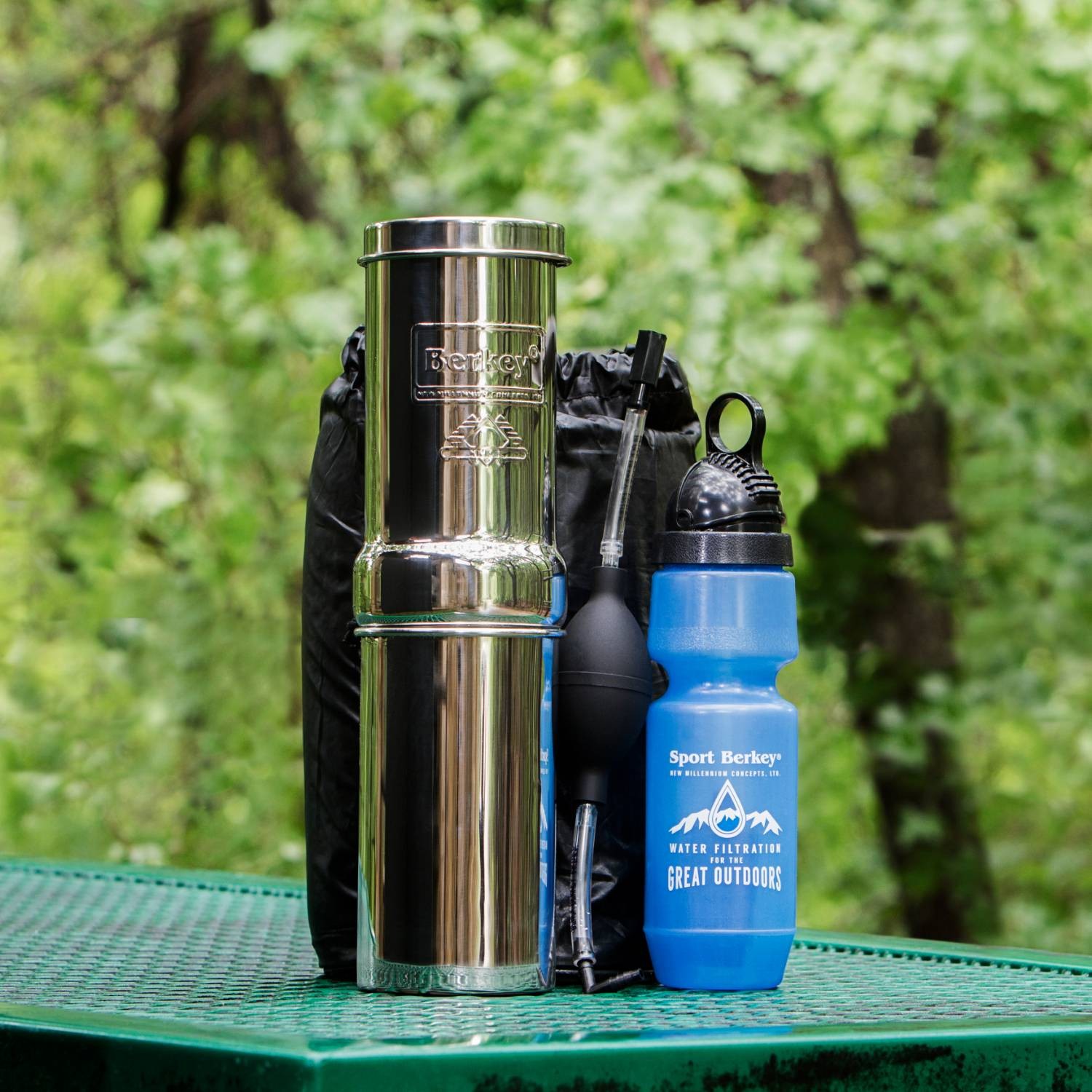 Go Berkey Water Filter Kit with Black Berkey Purification Element Filter, 1 Qt