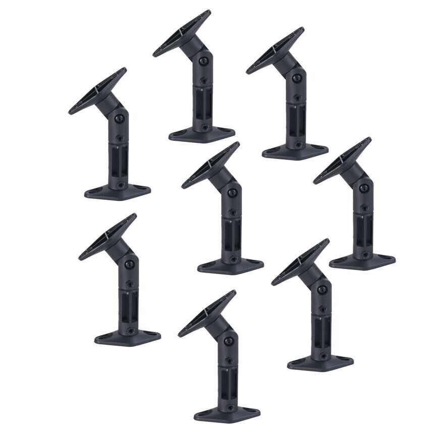 8 PACK UNIVERSAL CEILING WALL SATELLITE SPEAKER MOUNT BRACKETS HOME THEATER BOSE